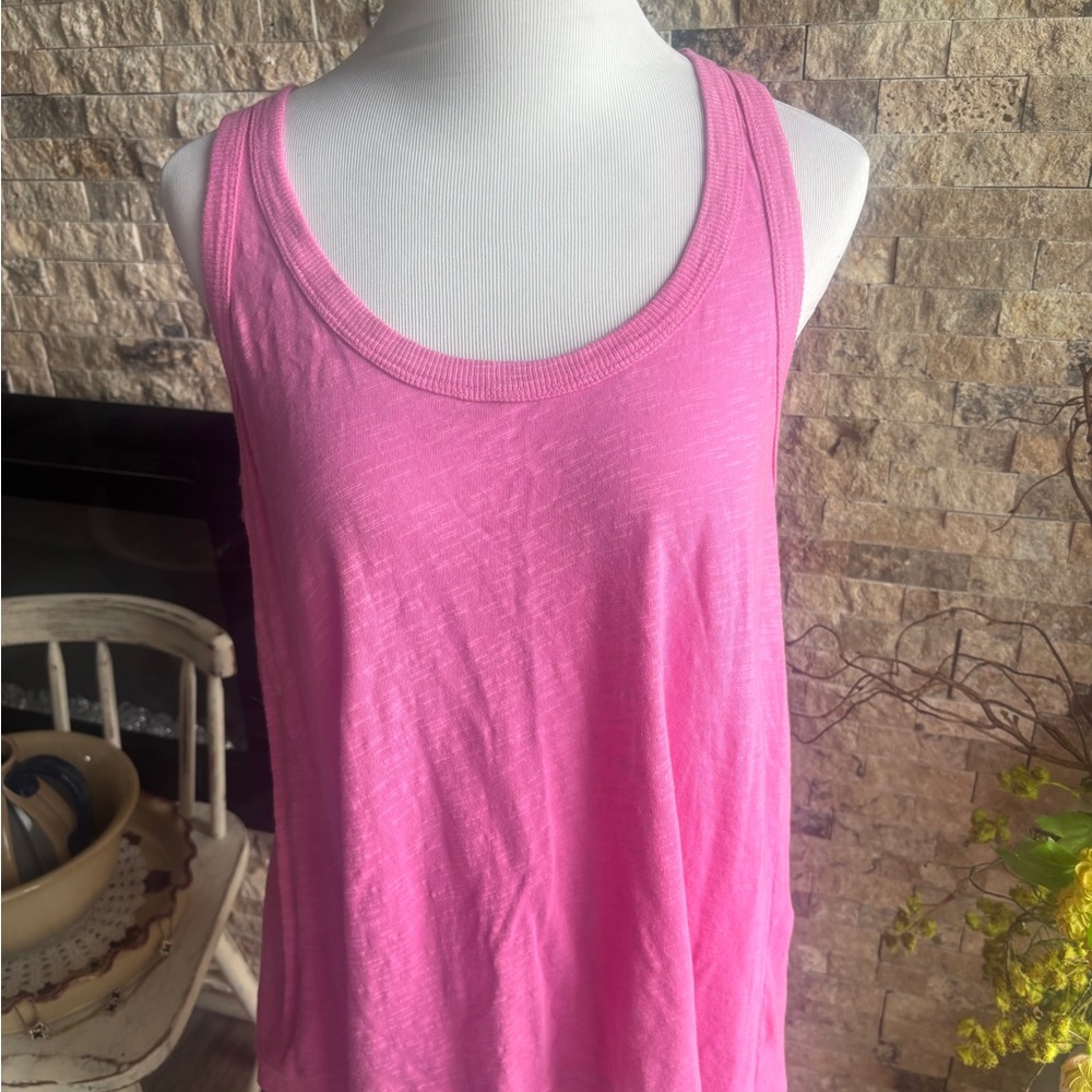 Neiman Marcus Jethro Vibrant Pink Tank Top